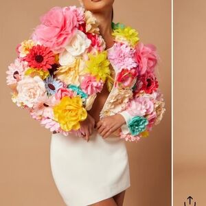 Fashion Nova Floral Multicolor Blazer